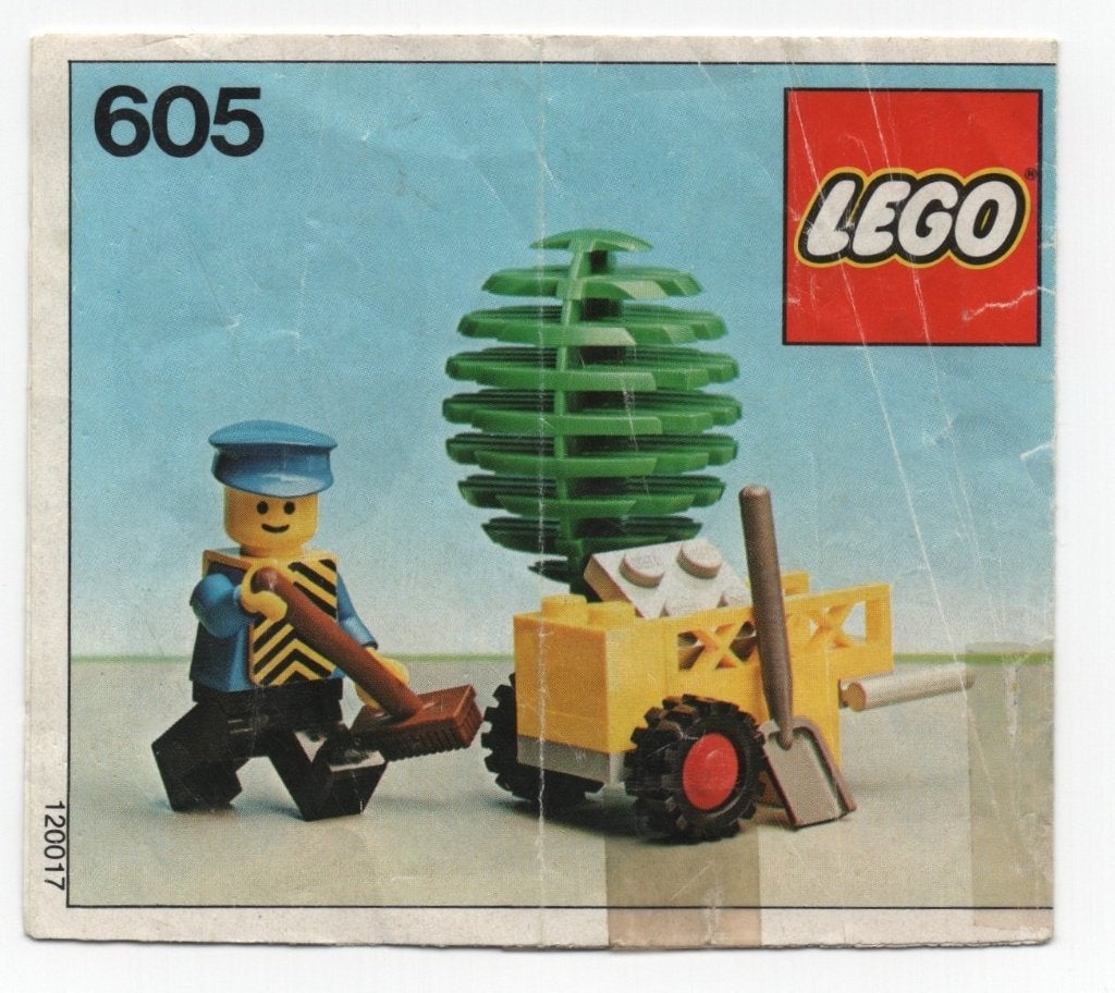 lego 605-1 lego city, classic city straatveger (1978), Compleet, Lego, Ophalen of Verzenden, Complete set