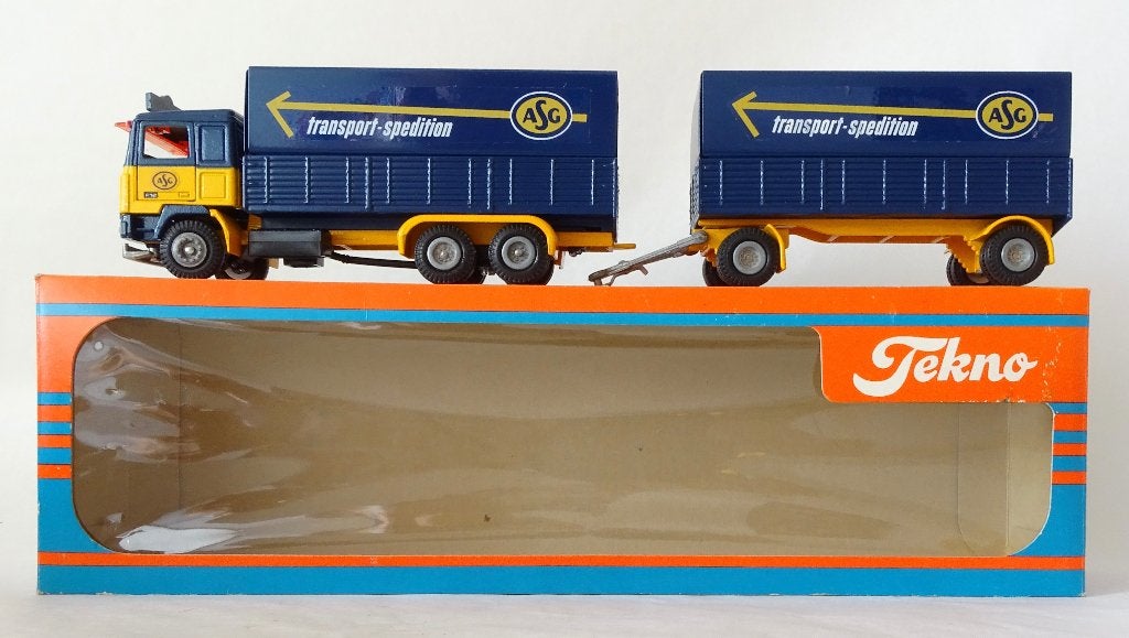 Tekno VOLVO F12 ASG 1980, Ophalen of Verzenden, Zo goed als nieuw, Bus of Vrachtwagen, Tekno
