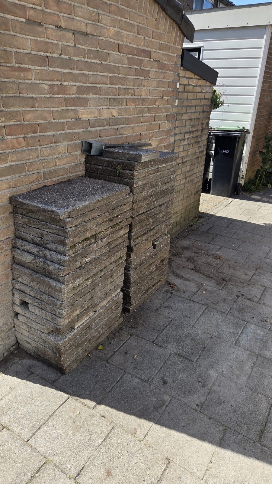 Gebruikte terrastegels 40x60 cm, Tuin en Terras, Tegels en Klinkers, Ophalen, Gebruikt, 10 m² of meer, Beton