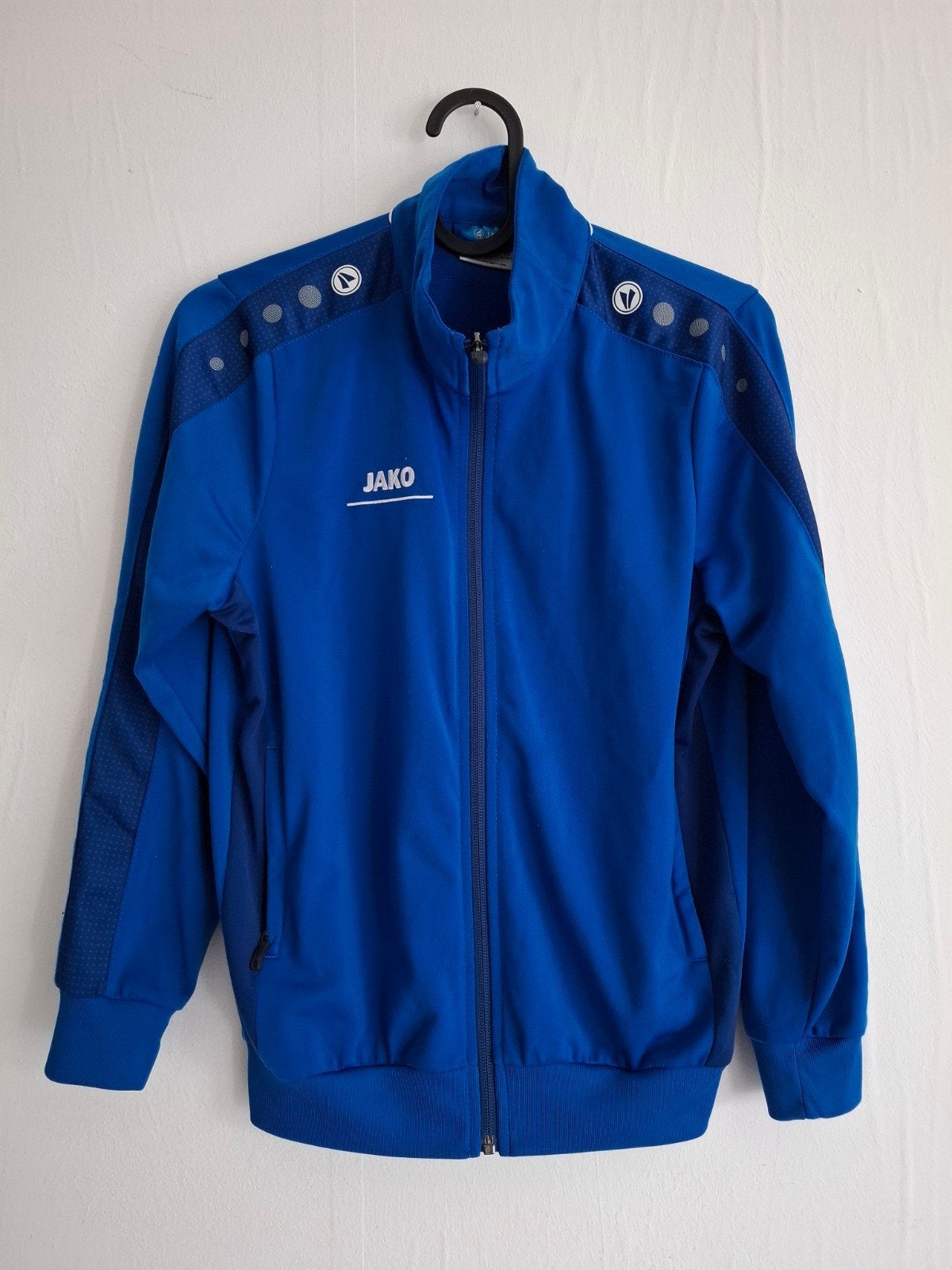 Jako sportjack blauw maat 140 (9-10 jaar), Blauw, Overige maten, Ophalen of Verzenden, Zo goed als nieuw