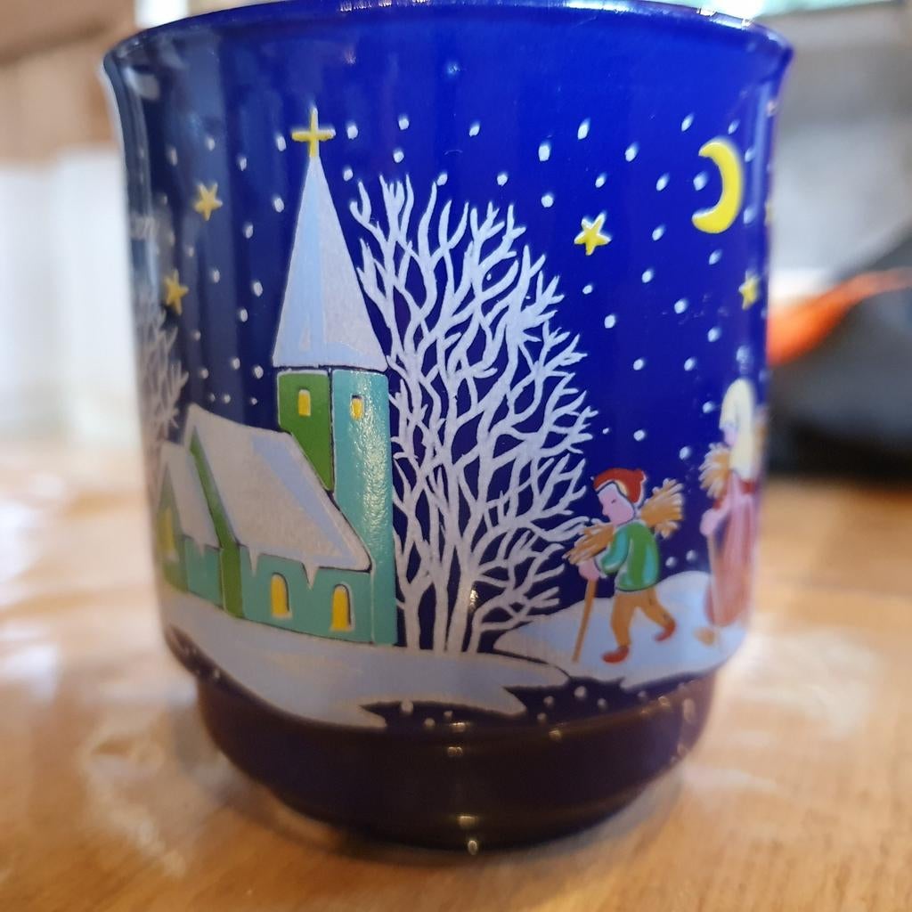 Kerstmok, blauw, Schierling, Ophalen, Overige materialen, Blauw, Zo goed als nieuw