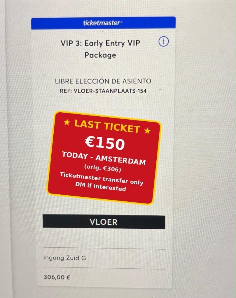 The Weeknd VIP 3 ticket - Amsterdam 18 juli, Eén persoon, Juli