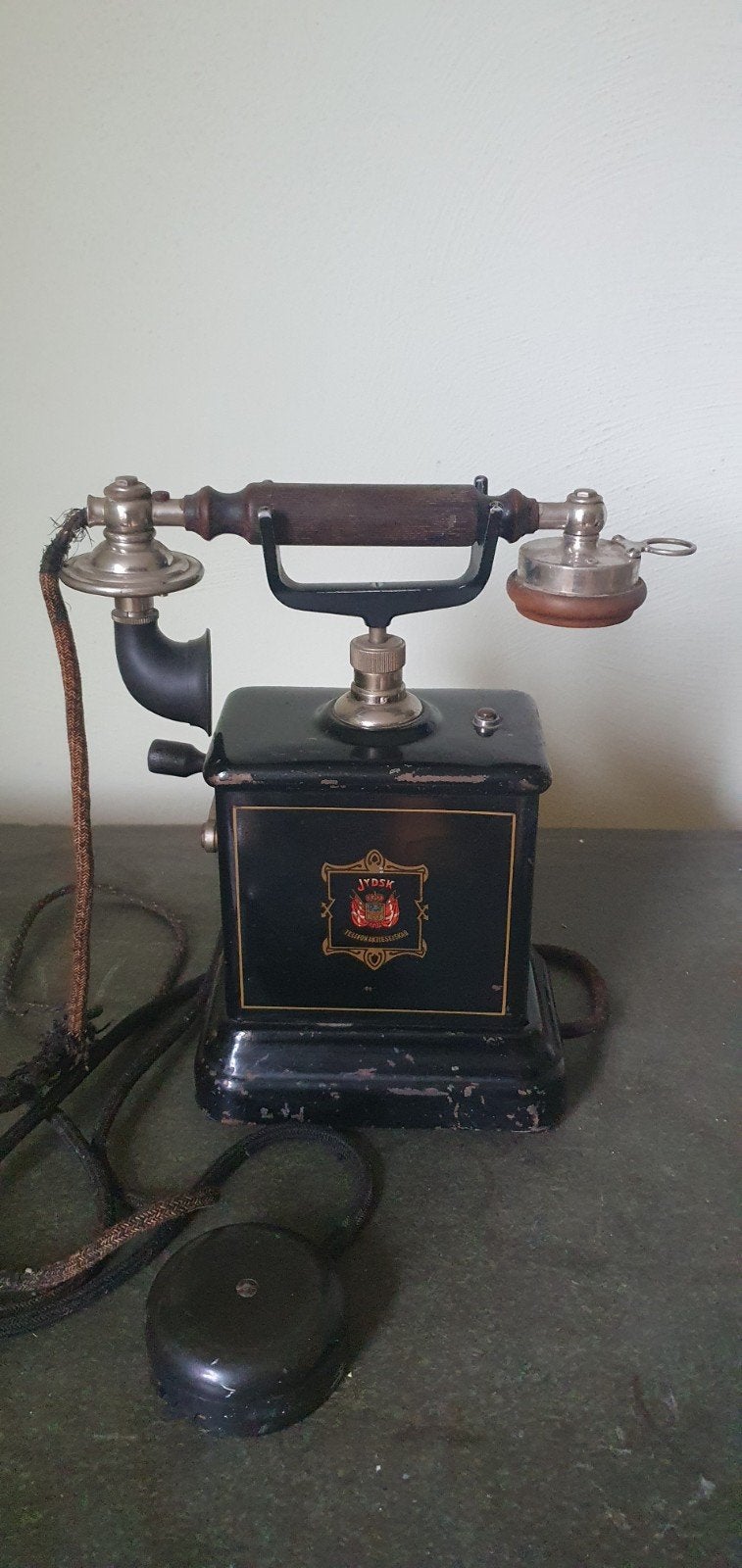 Antieke Jydsk Telefoon - Compleet en in Mooie Staat, Antiek en Kunst, Ophalen of Verzenden