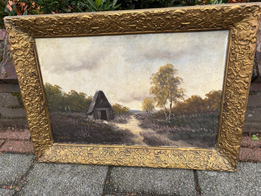 Oud schilderij in mooie lijst!!, Ophalen