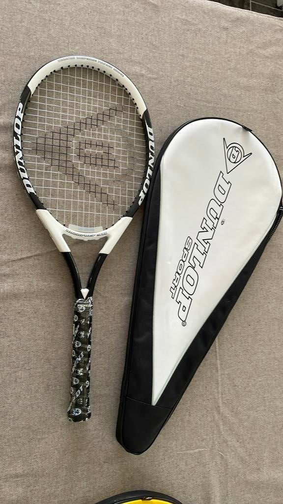 Dunlop abzorber 98 / Tennisracket met hoes, Ophalen of Verzenden, Zo goed als nieuw, Racket, Dunlop