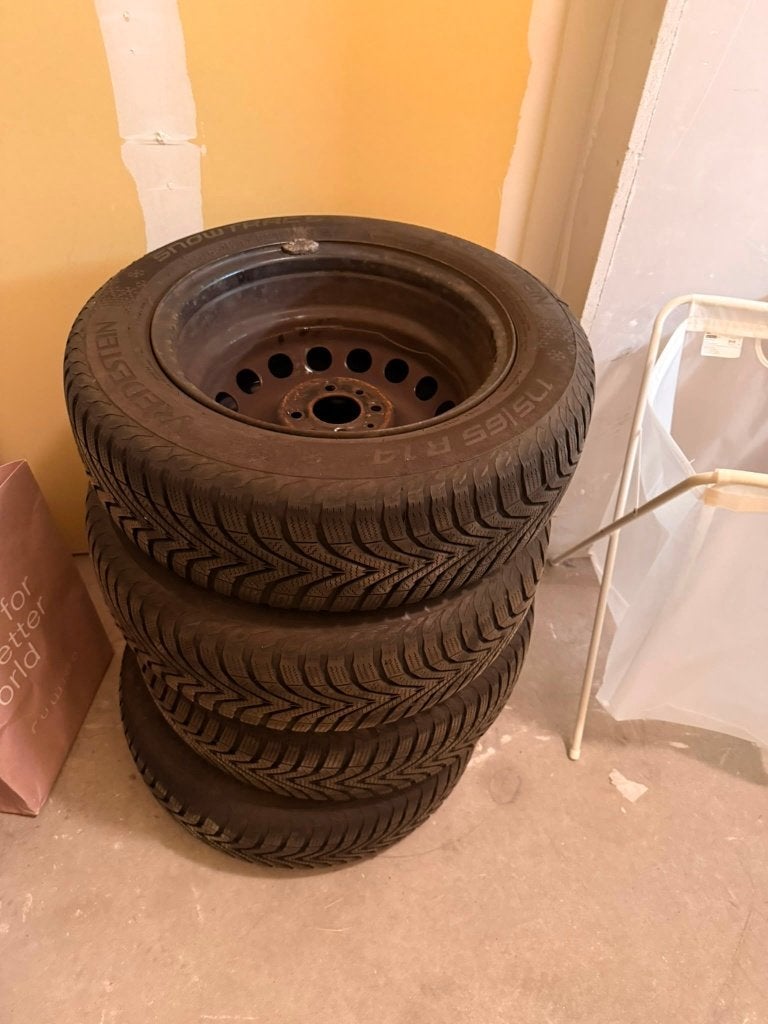 ️ 4 Winter Tires for Fiat 500 / 500C, Ophalen of Verzenden