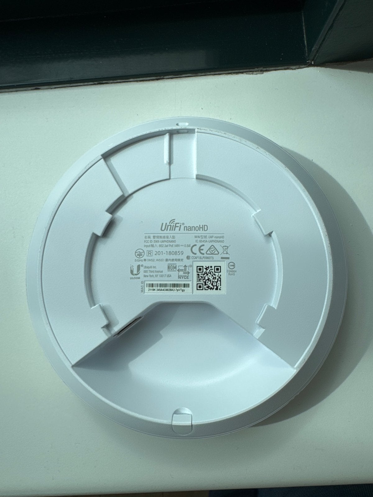 Ubiquiti UniFi nanoHD Access Point, Computers en Software, Ophalen of Verzenden, Zo goed als nieuw