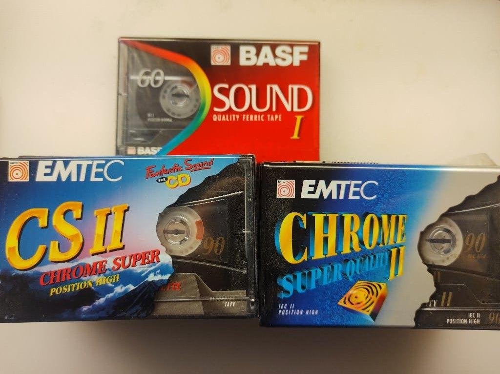 BASF EMTEC cassettes 9 stuks, Overige genres, Nieuw in verpakking, Onbespeeld, Verzenden