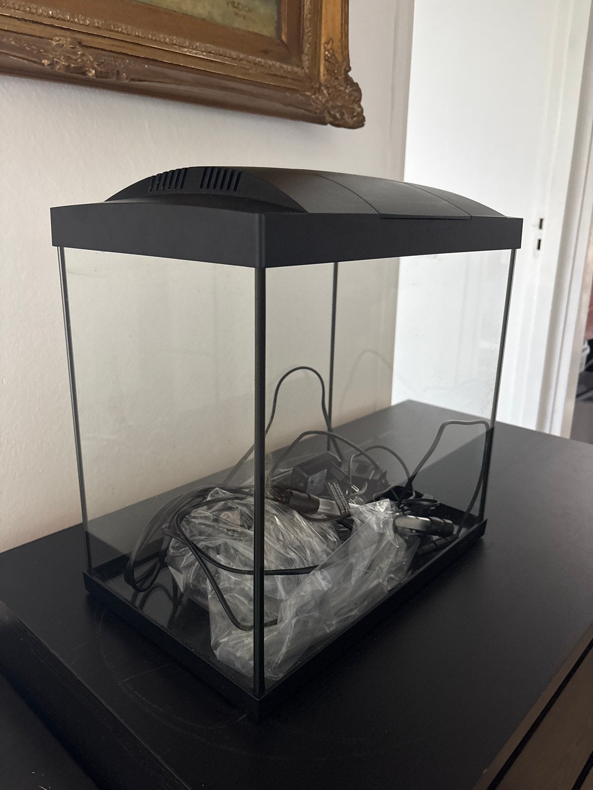 SuperFish aquarium Start 30 Tropical Kit zwart 25 L, Ophalen of Verzenden, Inclusief deksel, Zo goed als nieuw, Leeg aquarium