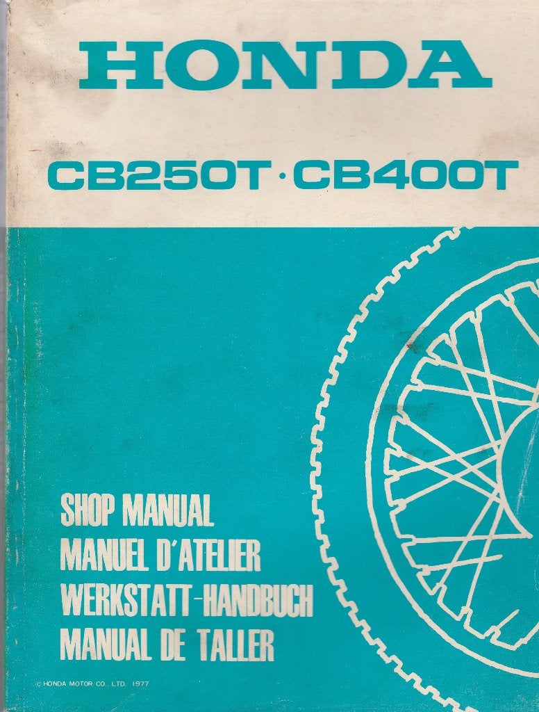 Honda CB250 T CB400 T shop manual (7096z), Ophalen of Verzenden, Honda