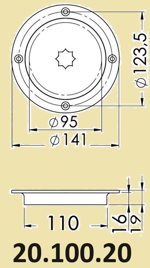RVS inspectieluiken Ø95 mm. Prijzen vanaf € 66,95, Ophalen of Verzenden, Nieuw, Motor en Techniek