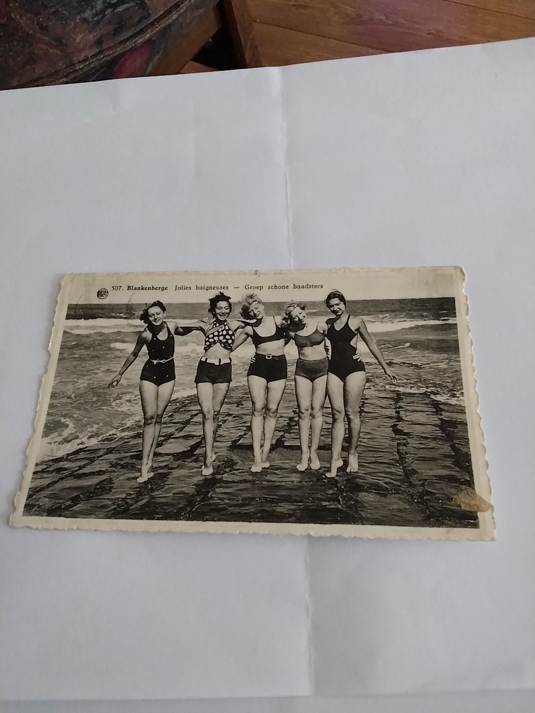 Vintage Postkaart Blankenberge - Groep Schone Baadsters, Ophalen of Verzenden