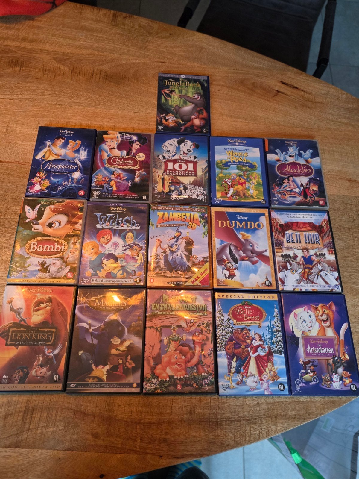 Grote collectie Disney en kinderfilms op DVD, Gebruikt, Animatie, Verzamelbox, Alle leeftijden