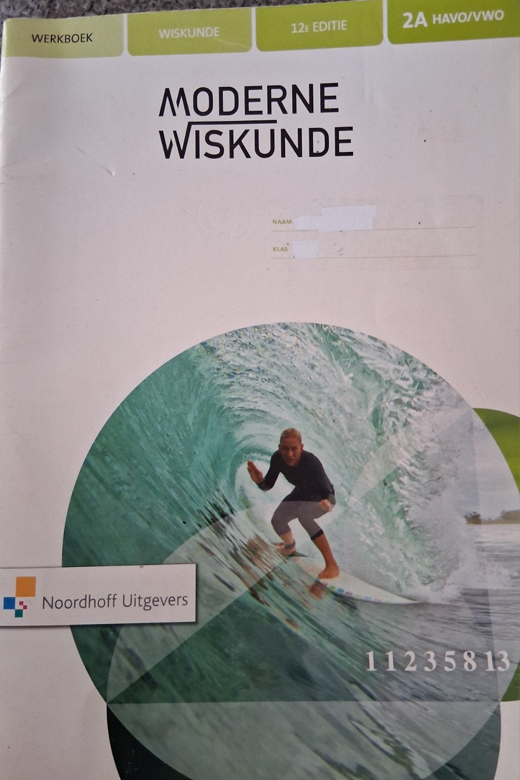 Moderne wiskunde 2 havo/vwo werkboek bij deel A, Ophalen of Verzenden, Zo goed als nieuw, HAVO