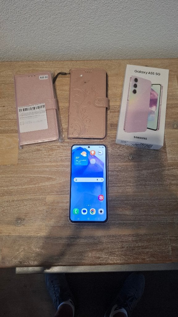 Samsung Galaxy A55 5G 256GB Awesome Lilac, Overige kleuren, Touchscreen, Nieuw, Ophalen of Verzenden