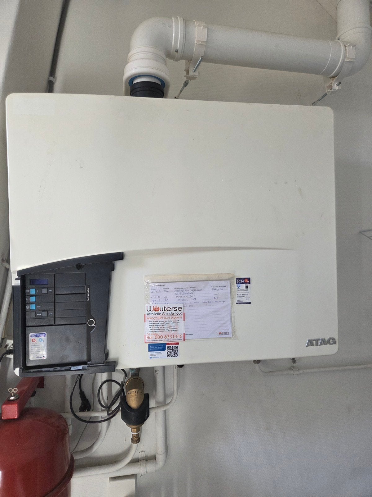 ATAG Q25C Combi CV-ketel 2015 - Goed onderhouden, Ophalen, 30 tot 80 cm, Gebruikt, Cv-ketel of Combi-ketel