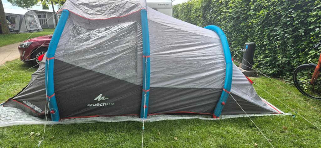OPBLAASBARE TENT 4 PERSONEN - AIR SECONDS XL, Ophalen of Verzenden