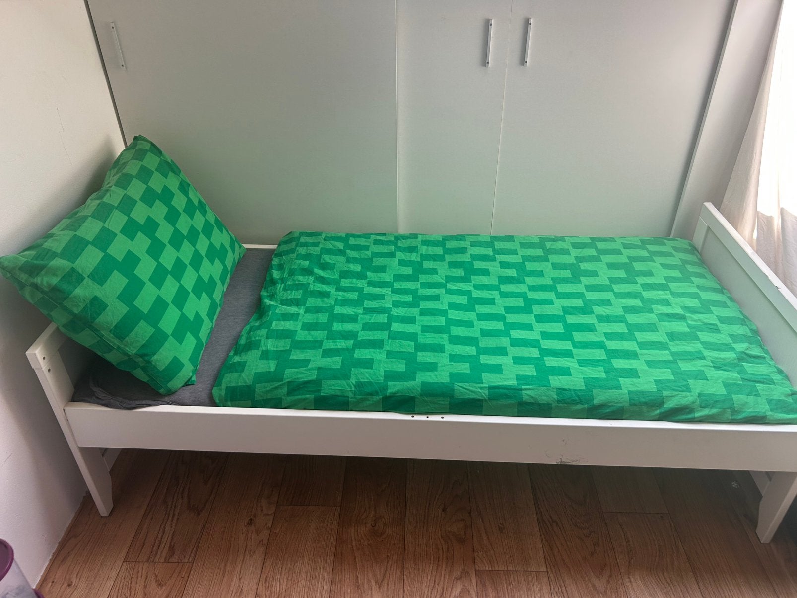 Ikea peuterbed inclusief matras, Kinderen en Baby's, Gebruikt, 70 tot 85 cm, Matras, 140 tot 160 cm