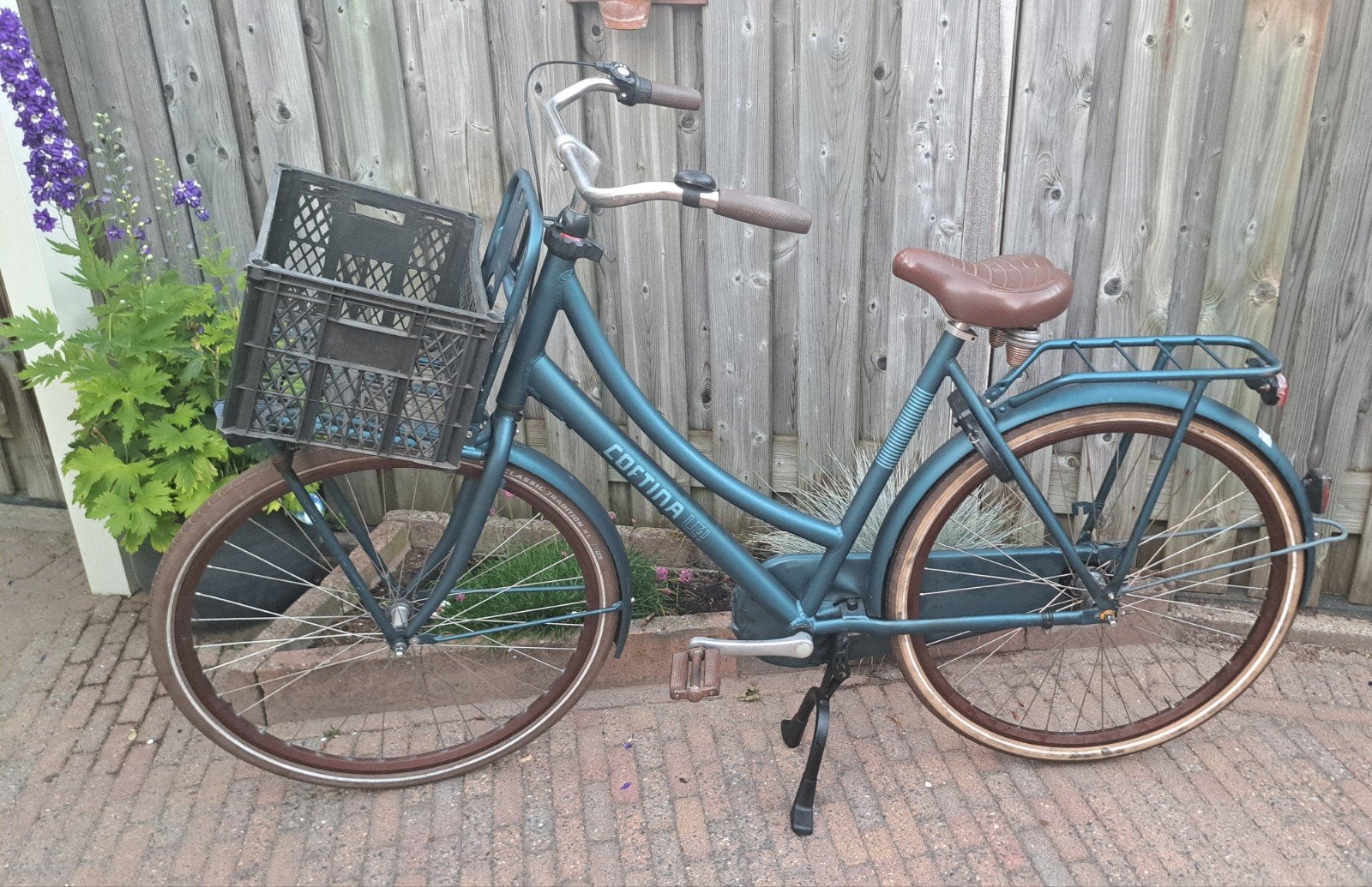 Cortina U4 groen/blauw met 3 versnellingen, Fietsen en Brommers, Fietsen | Dames | Omafietsen, Ophalen, Terugtraprem, Cortina U4 Transport