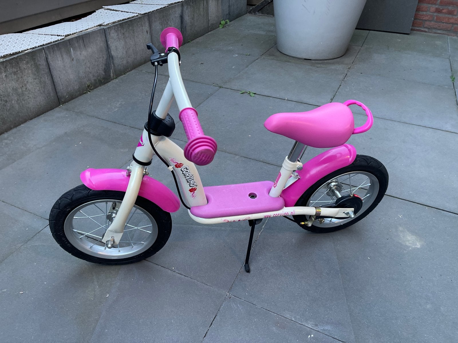 Roze Corvino step voor kinderen, Ophalen, Gebruikt, Gewone step