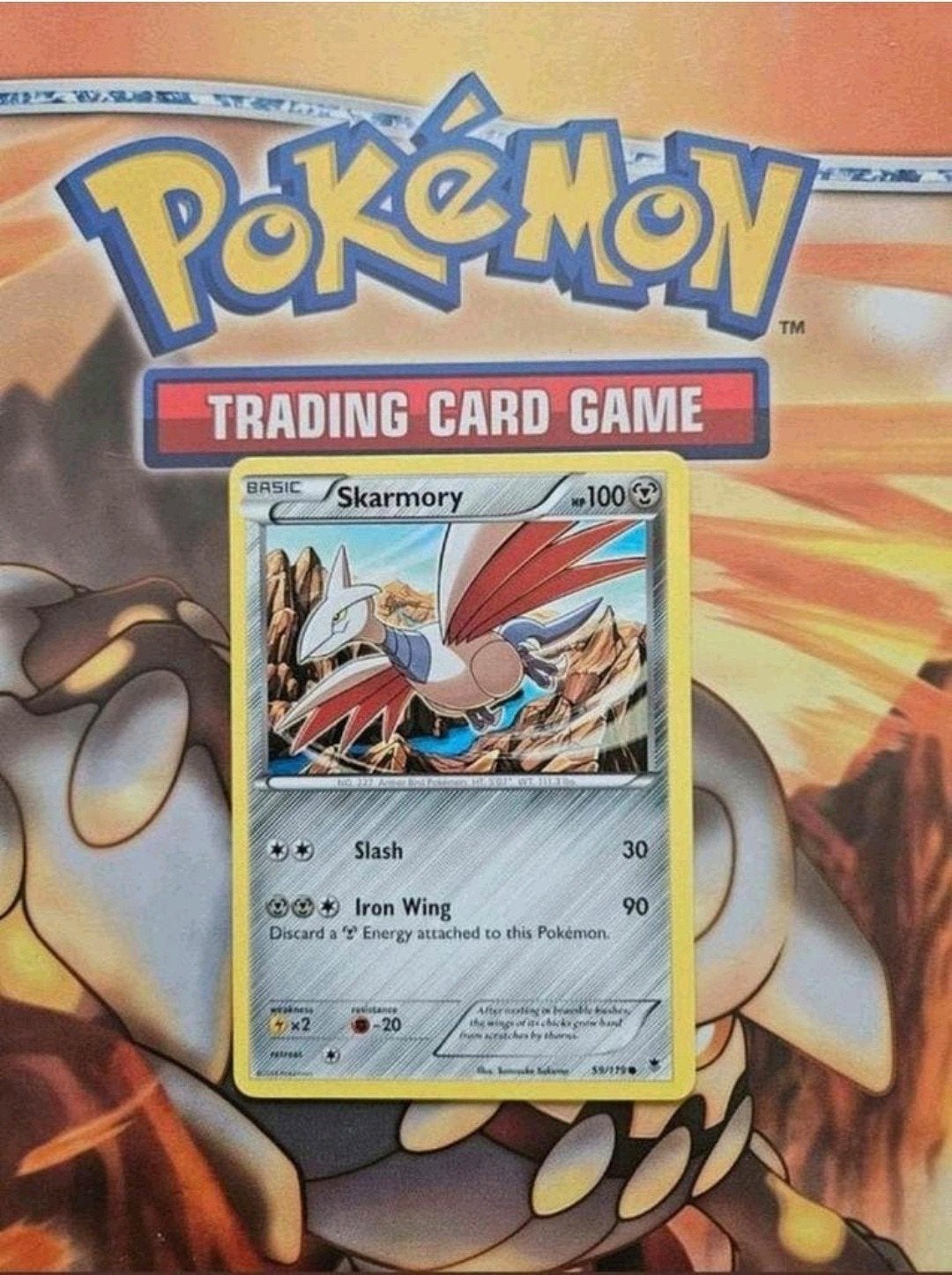 Skarmory 59/119 XY Phantom Forces pokemon kaart, Ophalen of Verzenden, Zo goed als nieuw, Losse kaart