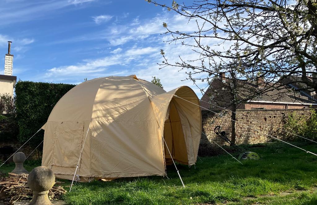 Nieuwe koepeltent, yurt, Caravans en Kamperen, Ophalen, Nieuw, Tot en met 4