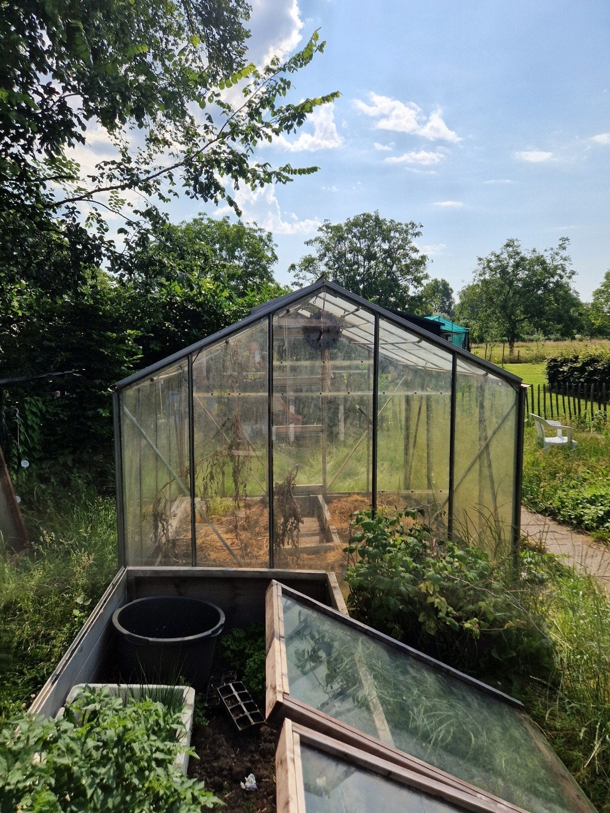 Tuinkas te koop - zelf demonteren, Tuin en Terras, Kassen, Gebruikt, Kweekkas, Ophalen of Verzenden, Glas