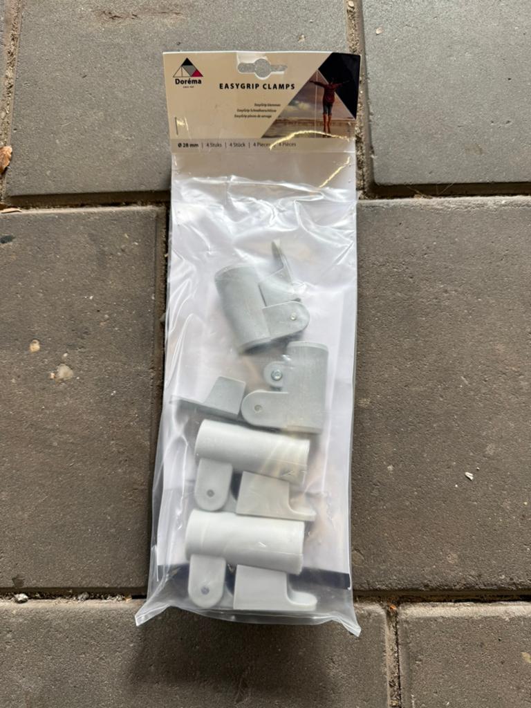 Dorema buisklemmen easygrip clamp, Verzenden, Zo goed als nieuw