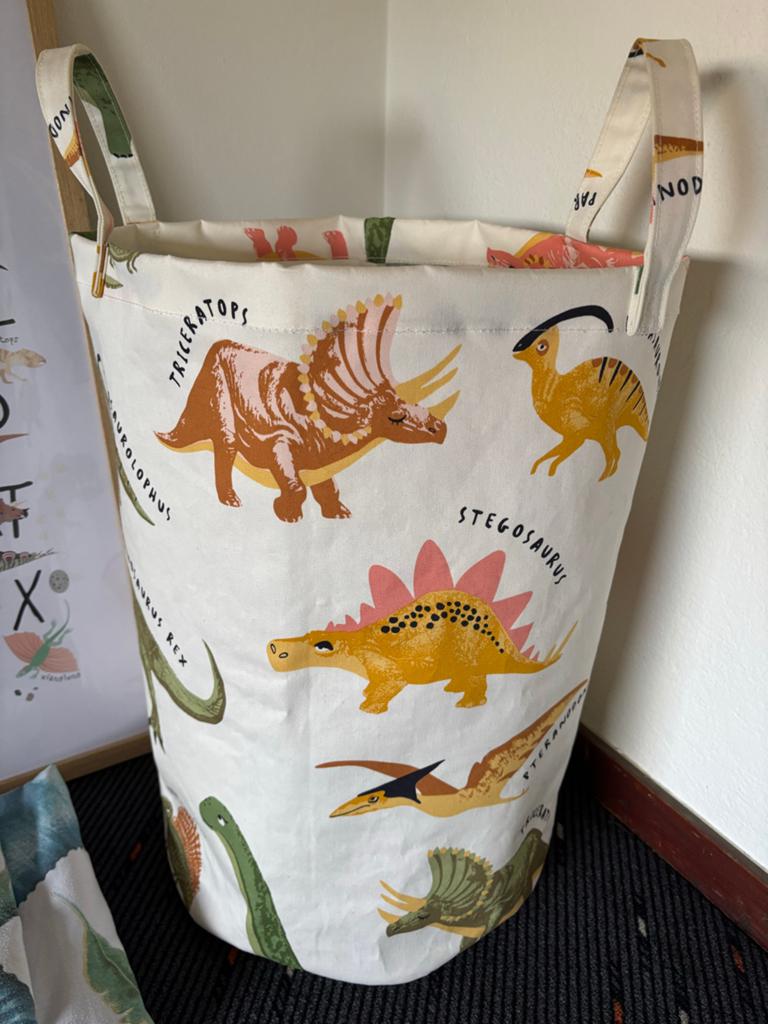 Dinosaurus Opbergmand, Poster en dekbed Set, Ophalen, Zo goed als nieuw, Overige typen