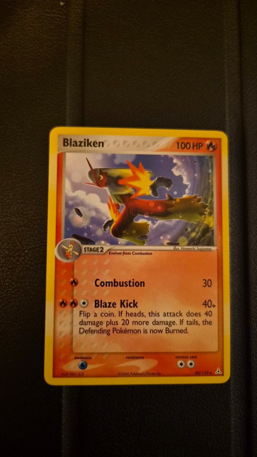 Blaziken Pokémon kaart 20/110 EX Holon Phantoms, Ophalen of Verzenden, Zo goed als nieuw, Losse kaart