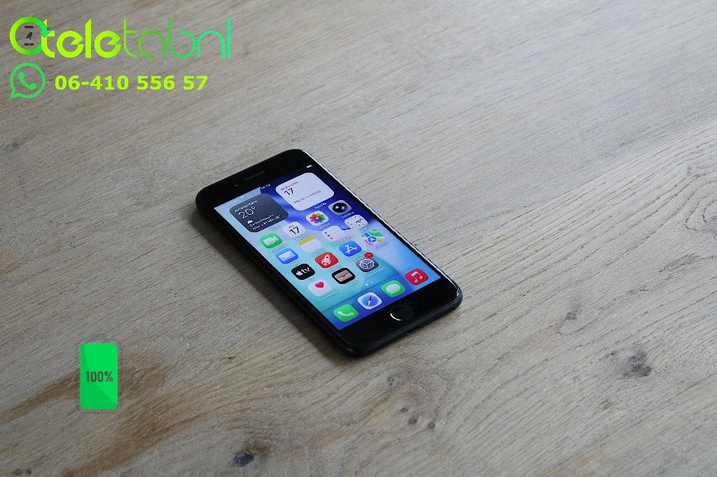 Apple iPhone SE 2022 (3e gen.) - 64GB - Zwart | Batt 100%, Telecommunicatie, Mobiele telefoons | Apple iPhone, Zo goed als nieuw