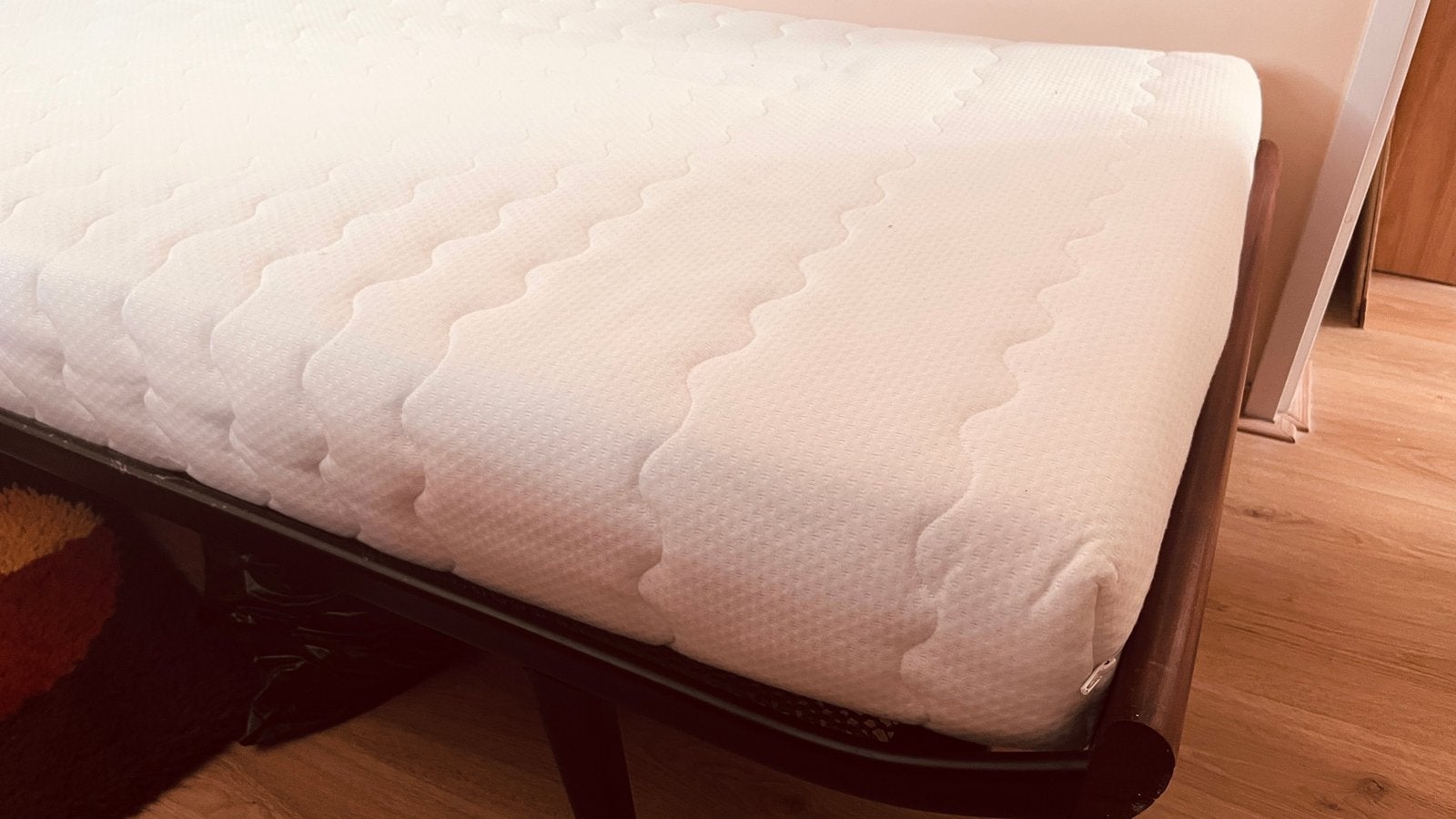 Auping Cleopatra bed (spiraalbodem) met matras, Ophalen, Gebruikt, Eenpersoons, Zwart