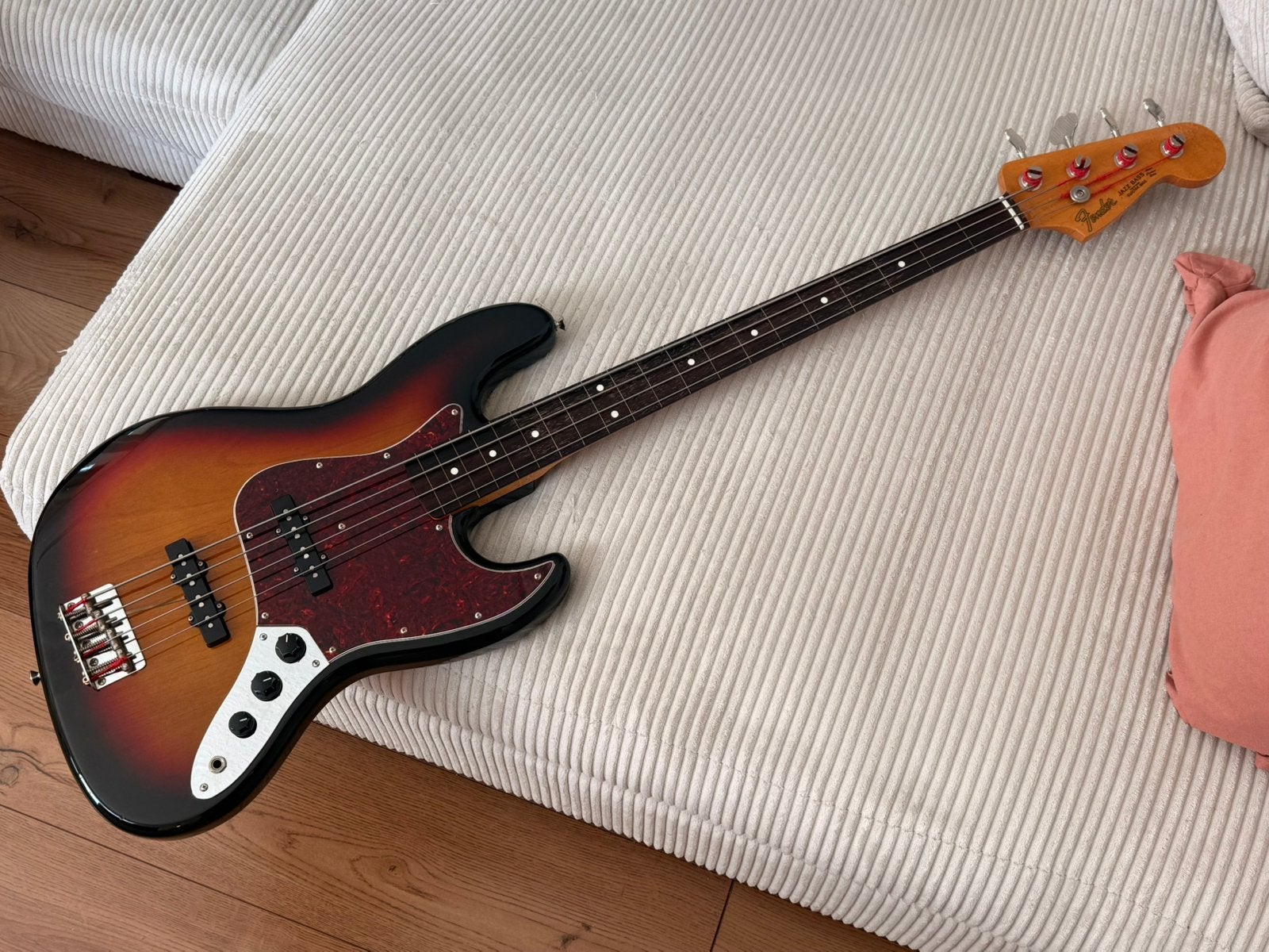 Fender Jazz Bass Fretloos (Japan), Muziek en Instrumenten, Snaarinstrumenten | Gitaren | Bas, Ophalen, Gebruikt, Elektrisch, Fretloos