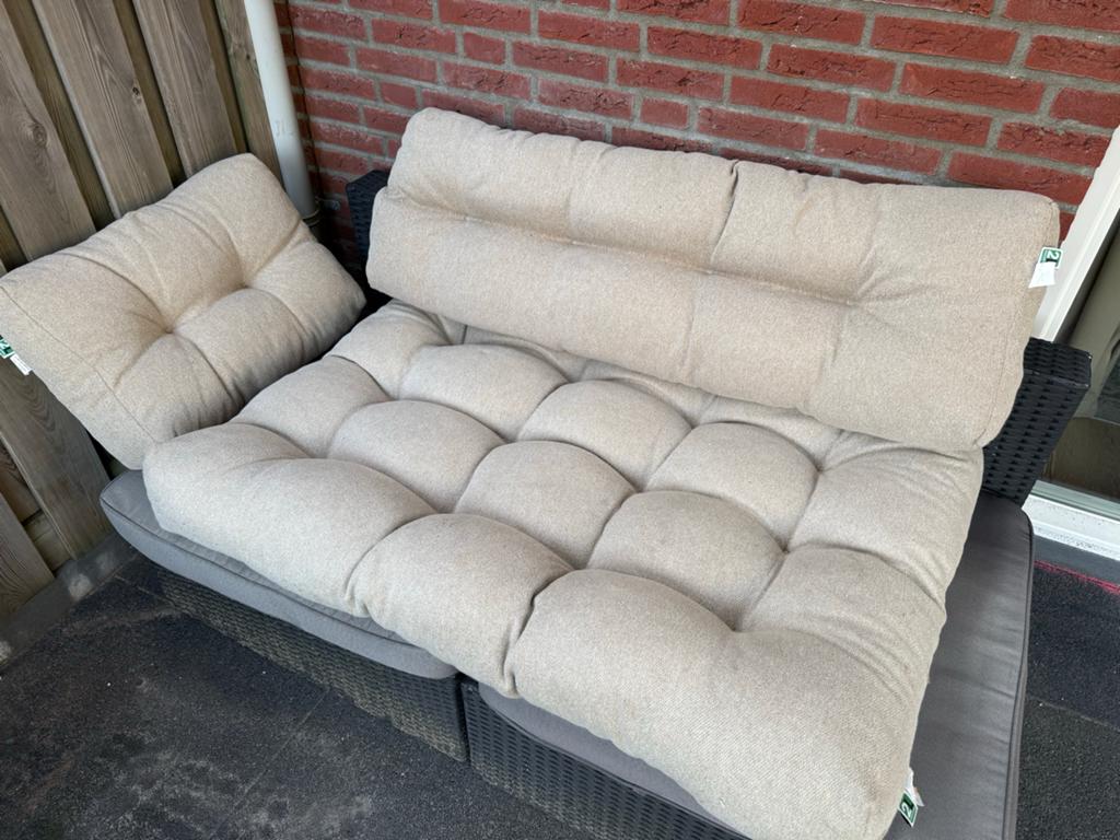 Lounge kussens palletbank set (3 sets) erg netjes!, Ophalen, Gebruikt