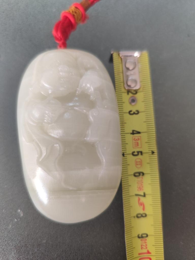 Chinese jade is mooi en groot, Ophalen of Verzenden, Zo goed als nieuw, Groen, Steen of Mineraal