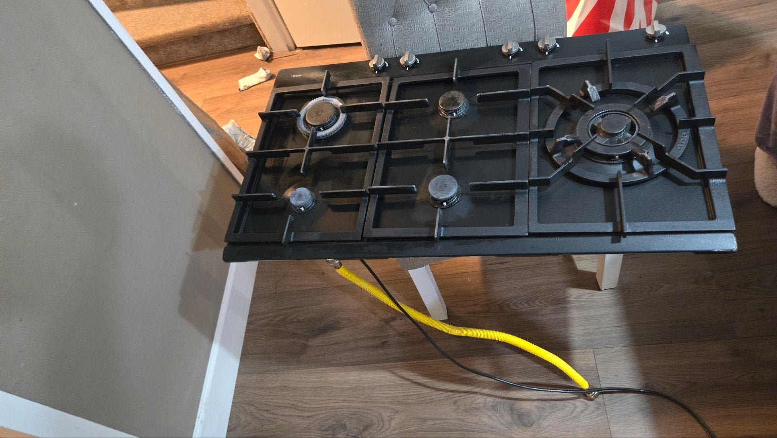 ATAG Inbouw Gaskookplaat 5-pits met Wokbrander, Gebruikt, Ophalen of Verzenden, Inbouw, Gas