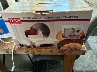 broodsnijmachine, Ophalen, Gebruikt