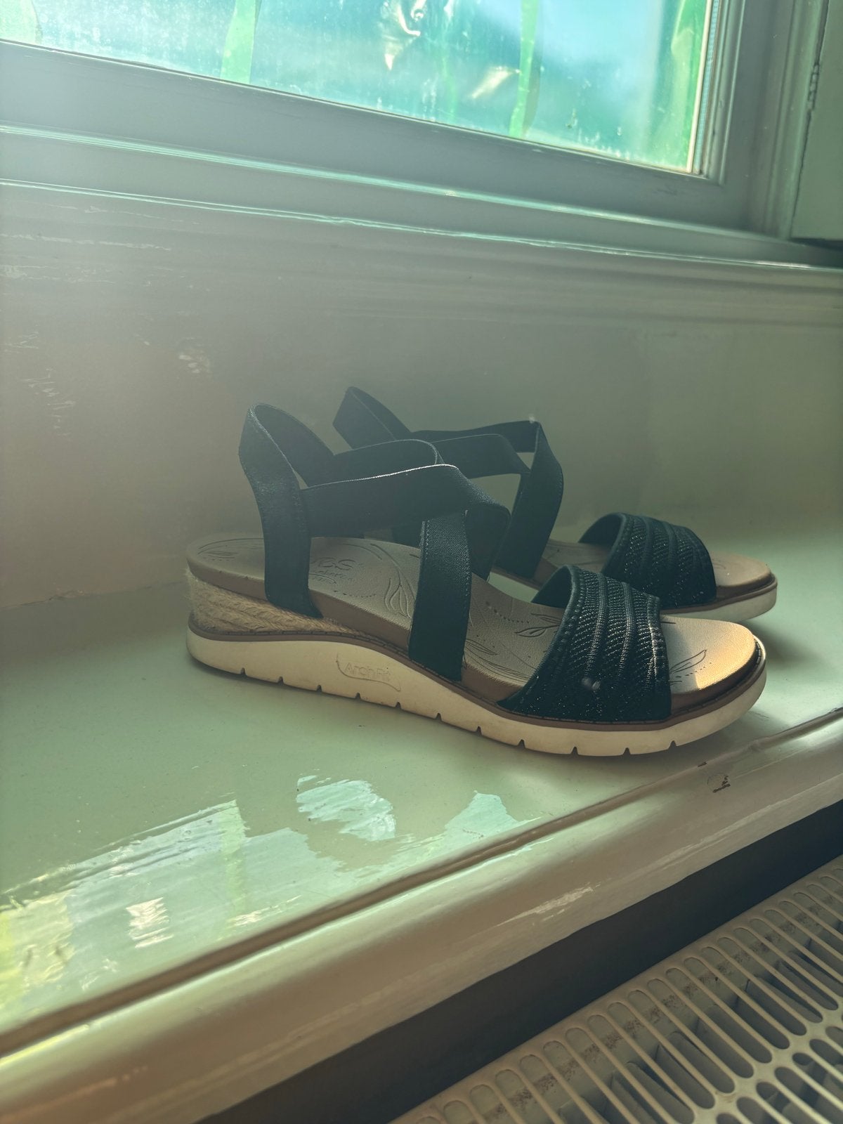 Skechers Arch Fit sandalen maat 36, Ophalen of Verzenden, Zo goed als nieuw, Zwart, Sandalen of Muiltjes