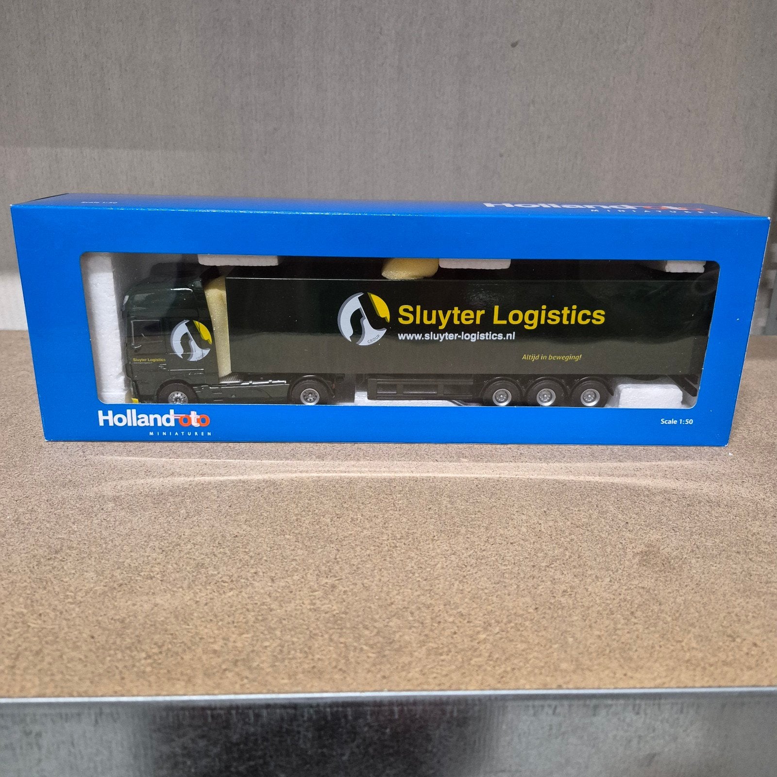 DAF Holland Oto Sluyter Logistics 1:50 model, Overige merken, Groter dan 1:32, Holland oto, Ophalen of Verzenden