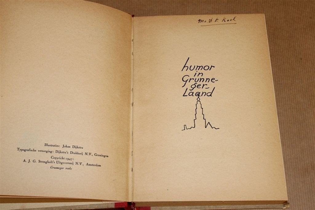Humor in Grunnegerland [1947] — K. ter Laan & J. Dijkstra, Ophalen of Verzenden, Gelezen