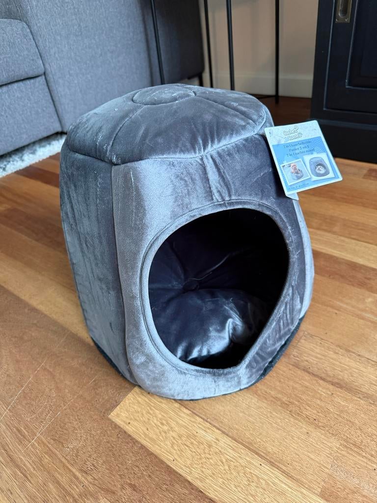 Hondenmand / hondencave 2 in 1 grijs, Ophalen, Nieuw