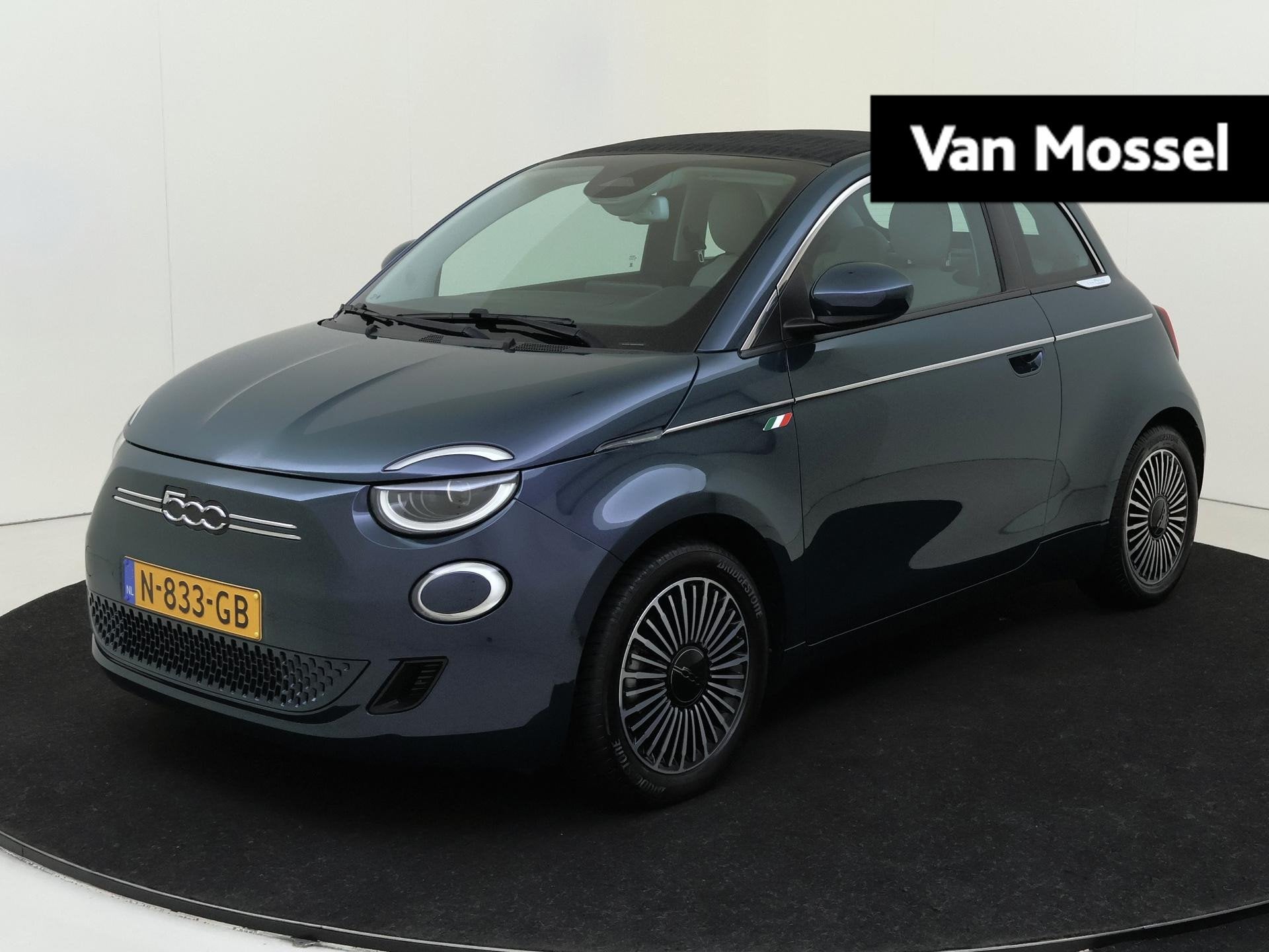Fiat 500 C La Prima 42 kWh Cabrio | ACHTERUITRIJCAMERA | STO, Auto's, Cabriolet, 4 stoelen, 299 km, Onderhoudsboekje