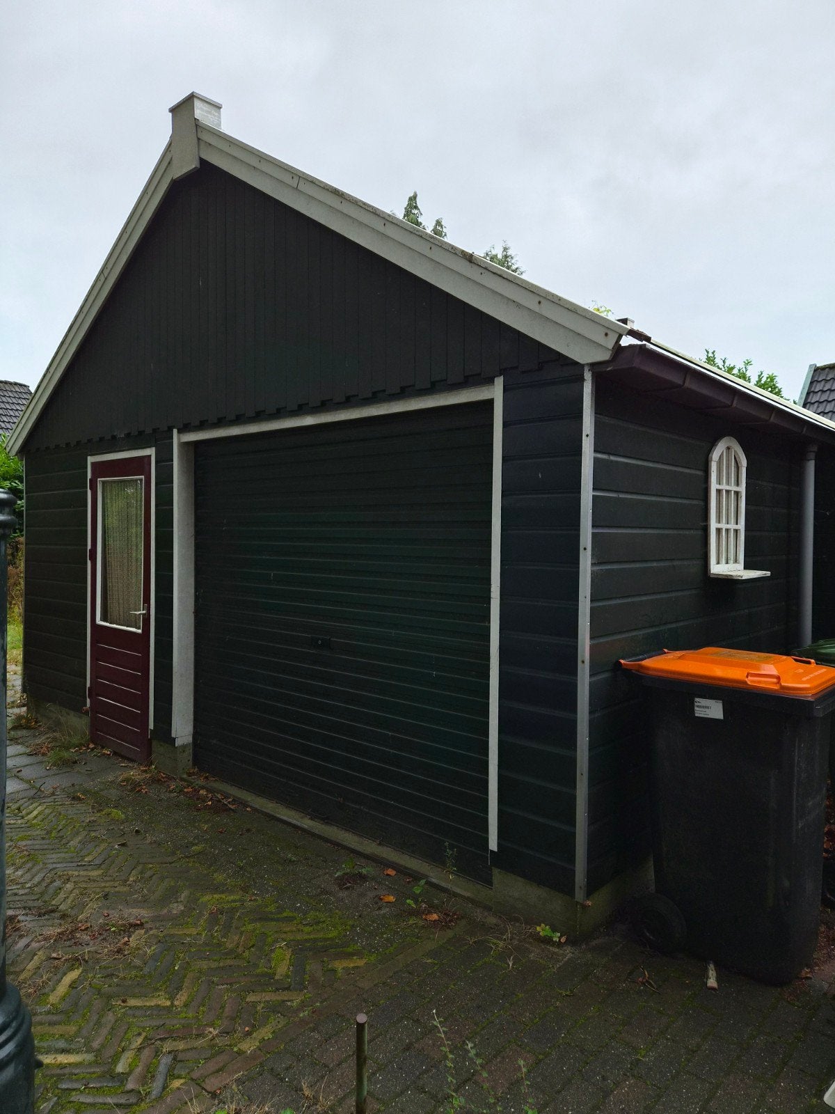 Houten garage schuur, Tuin en Terras, Ophalen, Gebruikt, Hout, Schuur