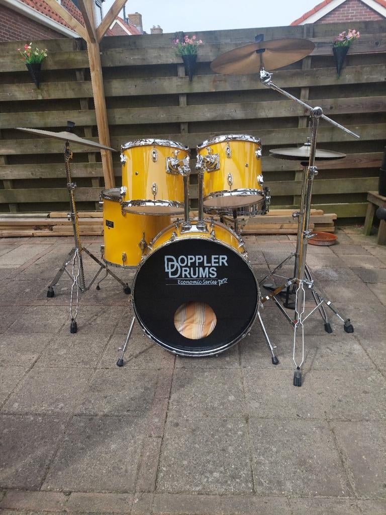 Drumstel - Doppler Drums, Muziek en Instrumenten, Drumstellen en Slagwerk, Ophalen, Gebruikt, Overige merken