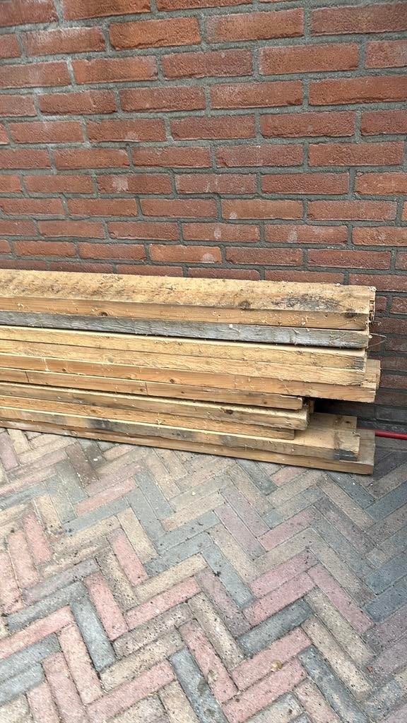 Te koop balken, Doe-het-zelf en Verbouw, Hout en Planken, Ophalen of Verzenden, Zo goed als nieuw, Balk, Vuren