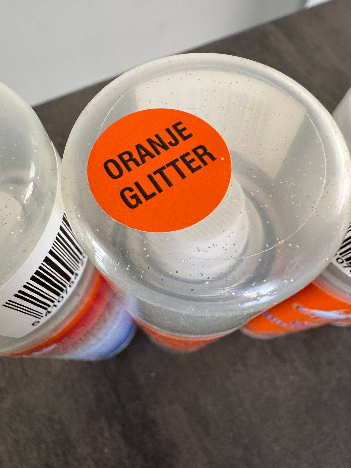 Uitwasbare Oranje Glitter Spray - Perfect voor Feestjes!, Ophalen, Nieuw, Feestartikel, Oranje of Koningsdag