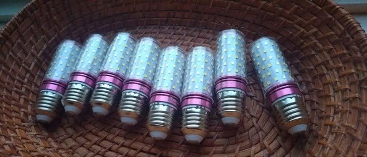 8 stuks maïs LED-lampen grote fitting natuurlijk licht E27, Huis en Inrichting, Ophalen of Verzenden, E27 (groot), Led-lamp