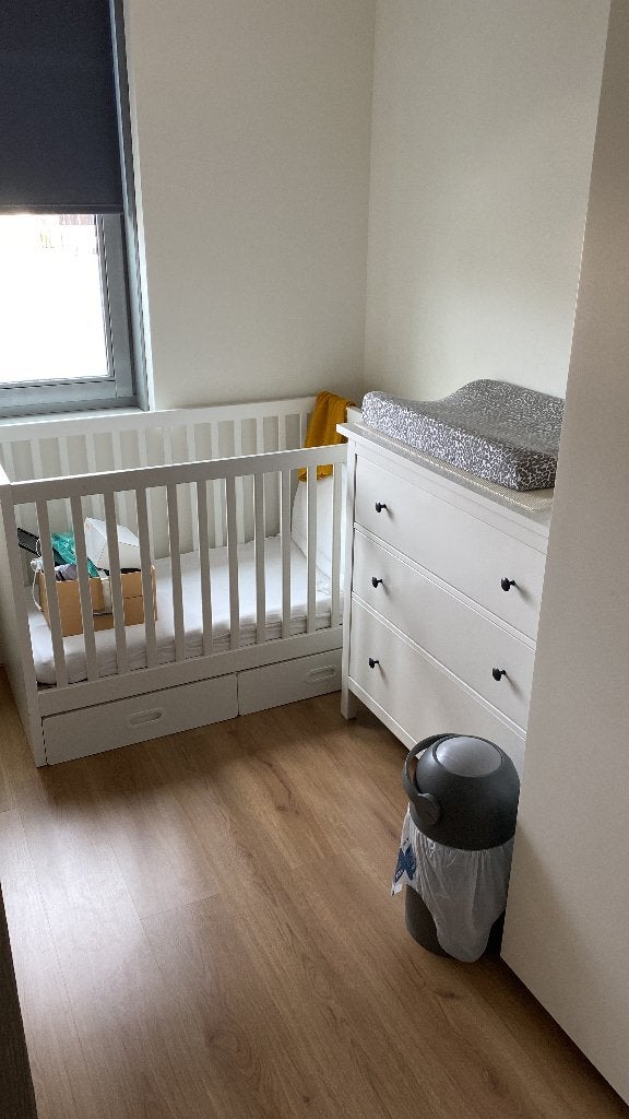 Ledikant IKEA met lades, Ophalen of Verzenden, Gebruikt, Ledikant