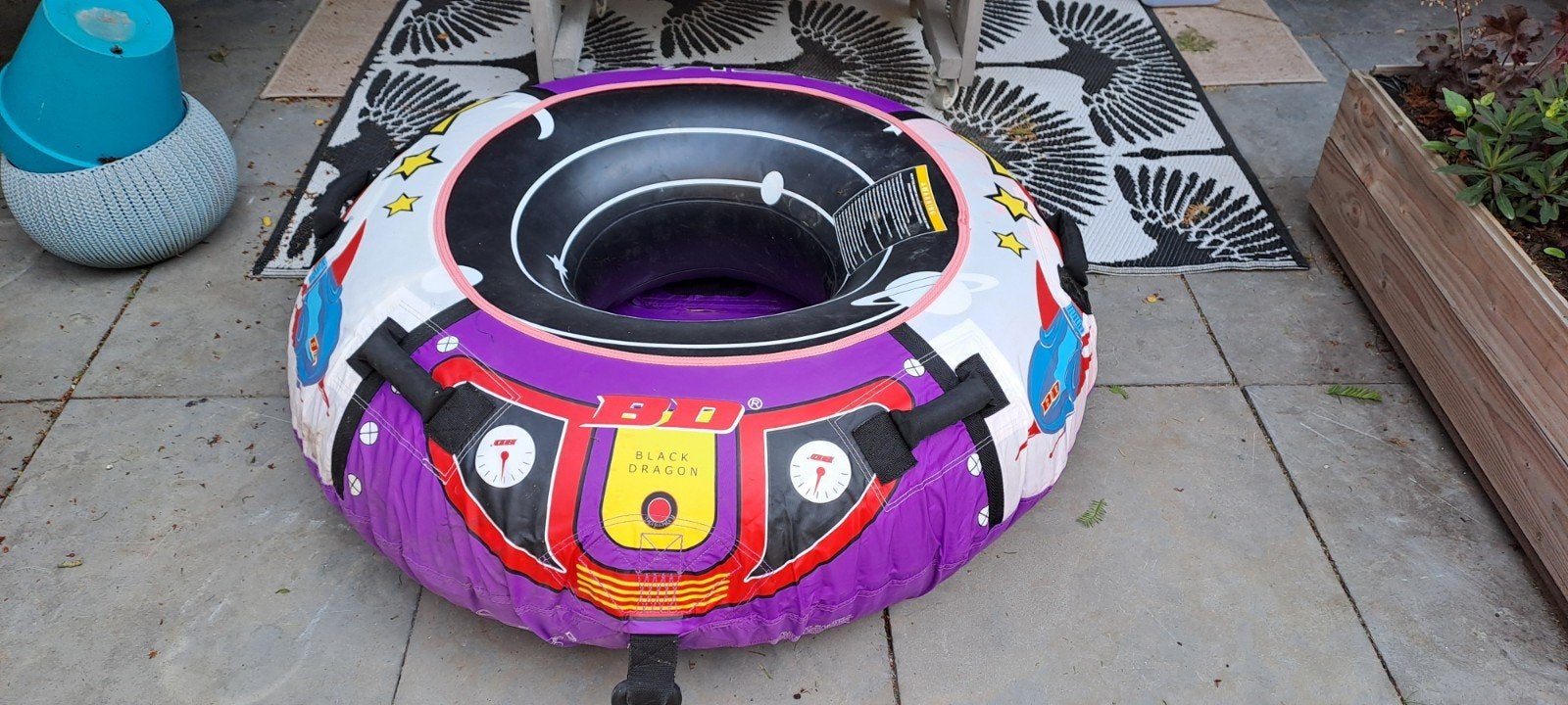 Black Dragon opblaasbare band voor speedboot, Ophalen of Verzenden, Zo goed als nieuw, Funband of Funtube