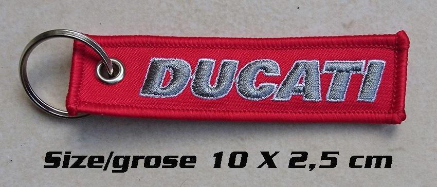 DUCATI Sleutelhanger rood voor 796 848 1098 916 Monster MTS, Ophalen of Verzenden, Nieuw